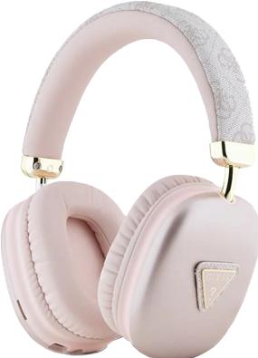 Actual product image Guess PU Leather 4G Triangle Logo Bluetooth Stereo Headphone Pink (32 h, Wireless)