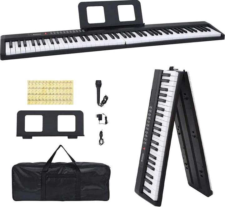 Produktbild VidaXL Elektrisches Keyboard mit Notenständer (88 Tasten)