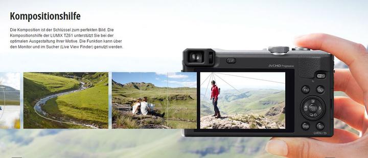 Actual product image Panasonic Lumix TZ61 (1/2,3'')
