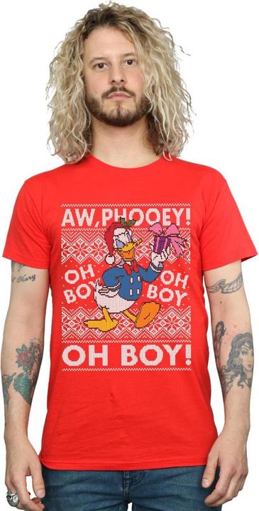 Immagine prodotto Disney Donald Duck Christmas Fair Isle Maglietta Uomo (S)