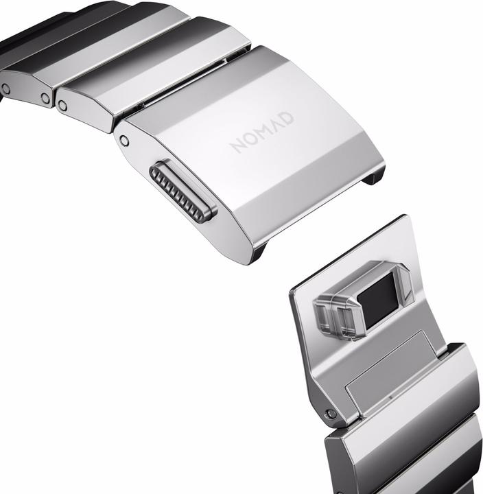 Actual product image Nomad Strap Stainless Steel silver V2 42/44 mm (44 mm, 42 mm, Stainless steel)