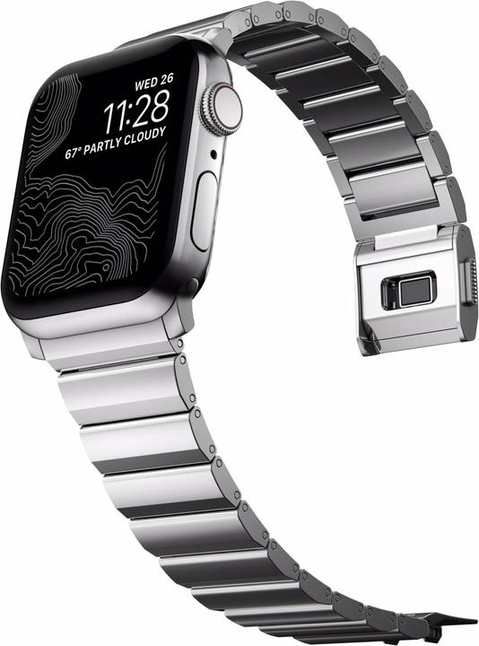Actual product image Nomad Strap Stainless Steel silver V2 42/44 mm (44 mm, 42 mm, Stainless steel)