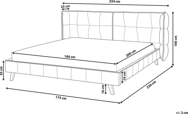 Actual product image Beliani Senlis (160 x 200 cm)