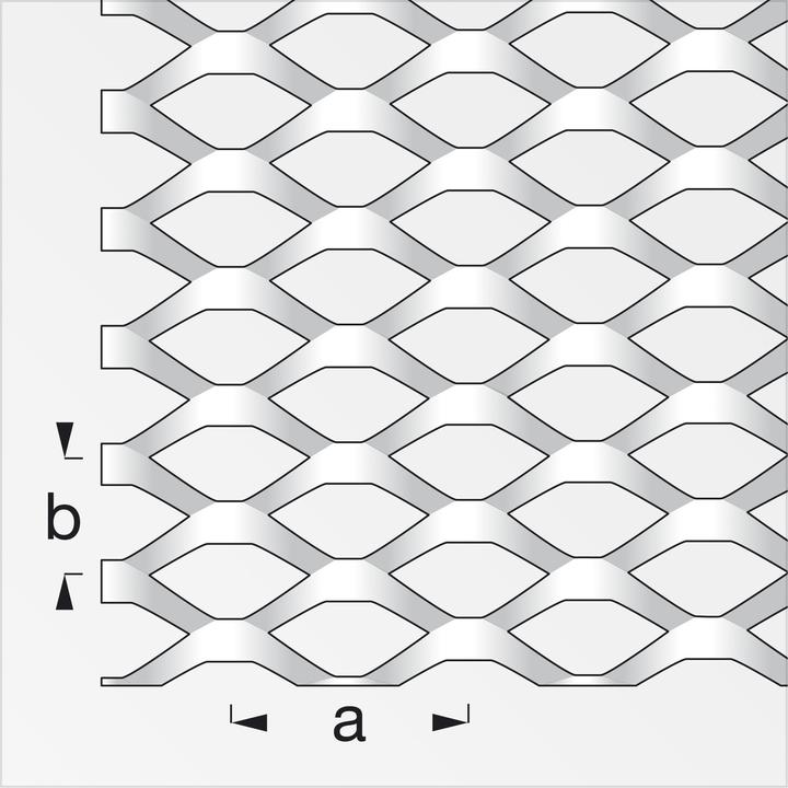 Actual product image Alfer Expanded metal (1000 mm, 300 mm, 1.60 mm)