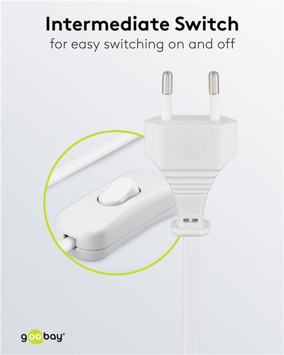 Image du produit Goobay Cordon d'alimentation avec interrupteur (1.50 m)
