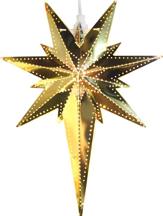 Produktbild Star Trading LED-Stern Betlehem 35 cm, Metall, Messing
