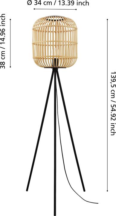 Actual product image EGLO Bordesley 1 (E27)