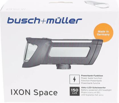 Produktbild Busch & Müller Velolampe IXON SPACE 150 Lux (150 lm)