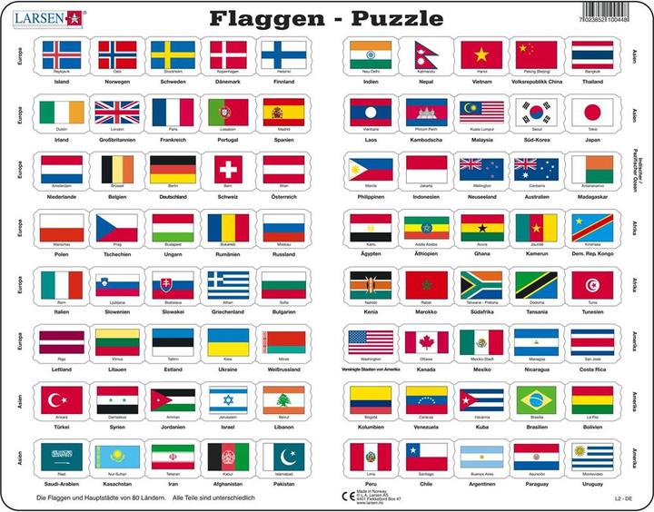 Produktbild Larsen Flaggen (80 Teile)