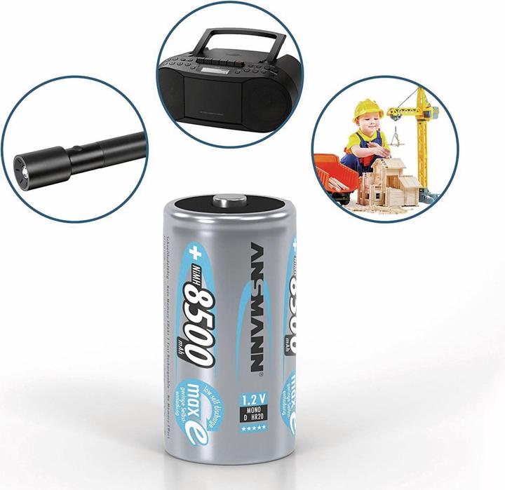 Immagine prodotto Ansmann HR20 Max E (2 pz., D, 8500 mAh)