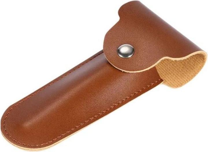 Actual product image From Alfred Leather case for safety razor
