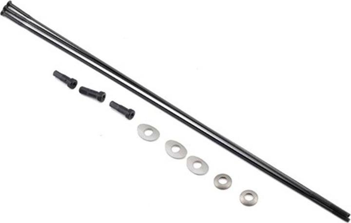 Zipp Spokes Nipples 3-pack 222mm CX-Ray Straight-Pull External (Wheelset, 22")