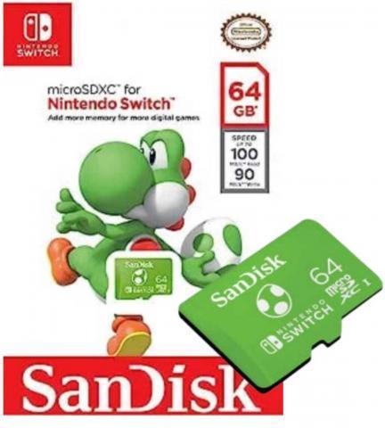 Image du produit SanDisk Nintendo Switch Card (64 Go, microSDXC, U3, UHS-I)