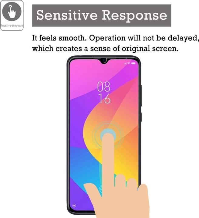 Produktbild Screenguard Xiaomi Mi 9 Lite Full Screen Panzerglas Schutzfolie 2.5D 9H (1 Stück, Xiaomi Mi 9 Lite)