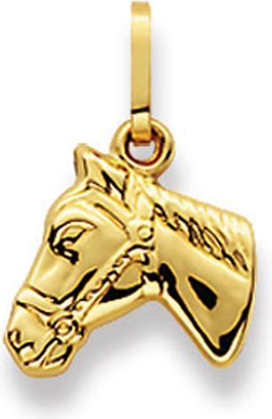 Muau Pendant horse yellow gold 750, 20x13mm (750/18K Gelbgold)