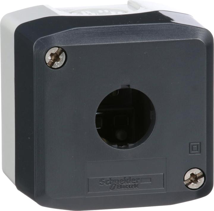 Produktbild Schneider Electric Tastergehäuse 22mm 1 Loch grau
