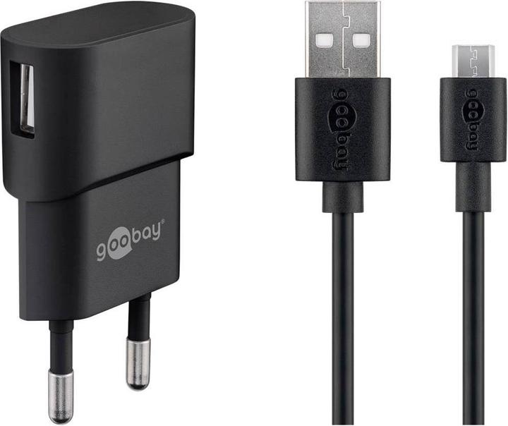 Produktbild Goobay USB-A Ladegerät mit USB Micro Kabel (5 W)