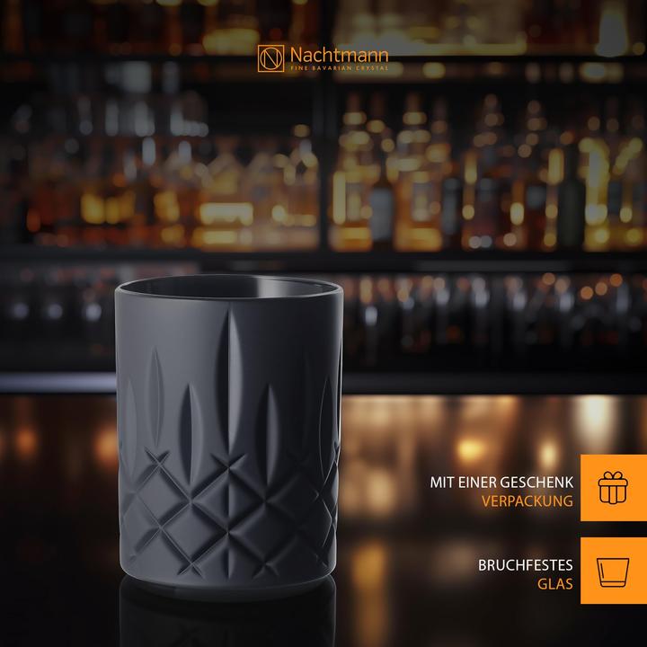 Actual product image Nachtmann Whiskygläser Noblesse Black Edition (2.95 dl, 2 x, Whisky glass)