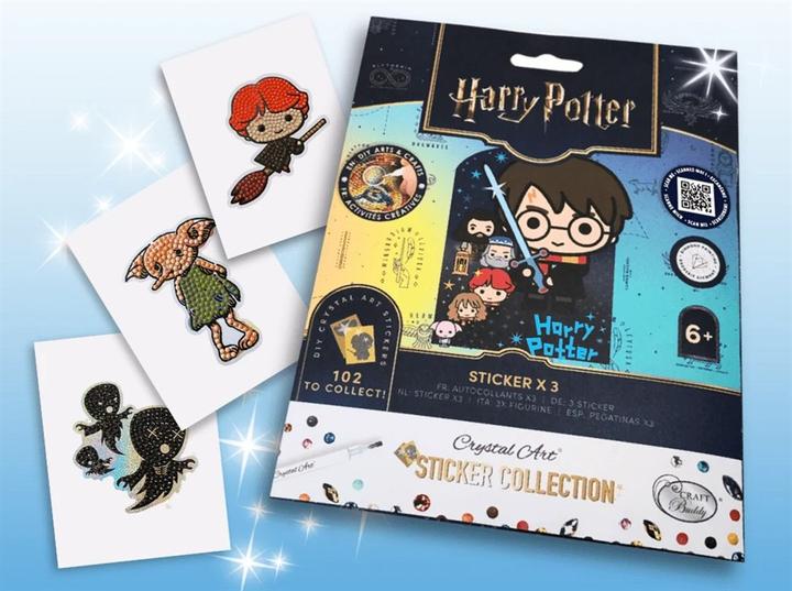 Actual product image Craft Buddy Harry Potter Crystal Art Sticker Pack