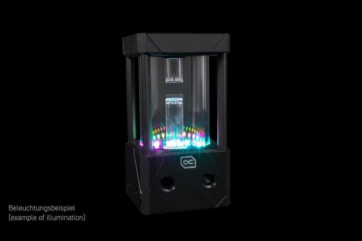 Actual product image Alphacool Aurora D5 Acetal/Glass Ice Bucket - 150mm incl. VPP Apex D5
