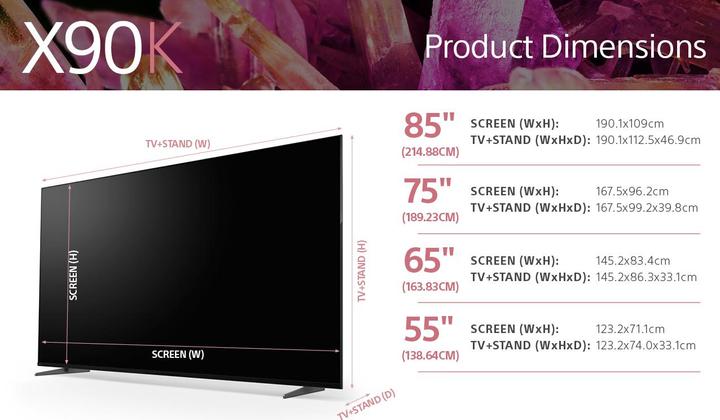 Immagine prodotto Sony XR-55X90K (55", X90K, LCD, 4K, 2022)