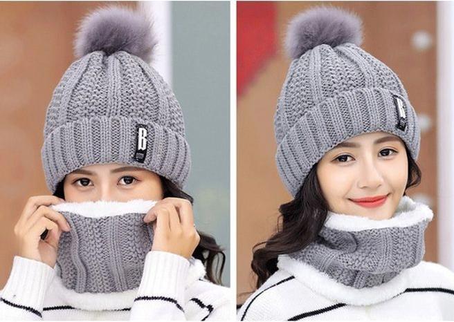 Produktbild MU Classic Strickmütze und Halswärmer Set (One Size) (One Size)