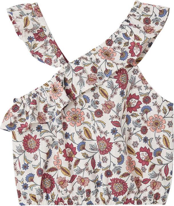 Immagine prodotto Vertbaudet Asymmetrische Mädchen Volantbluse mit Blumenprint (86)