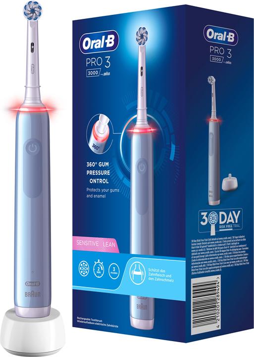 Produktbild Oral-B Pro 3 3000 Sensitive Clean (Oszillierende Zahnbürste)