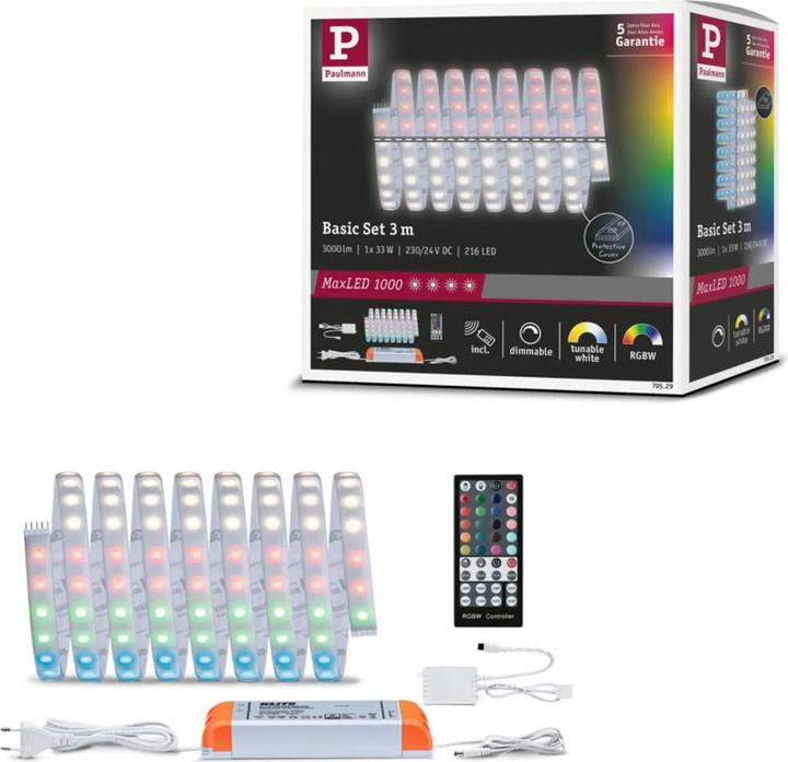 Image du produit Paulmann Kit MaxLED 1000 Stripe (Blanc, 300 cm, Intérieur)