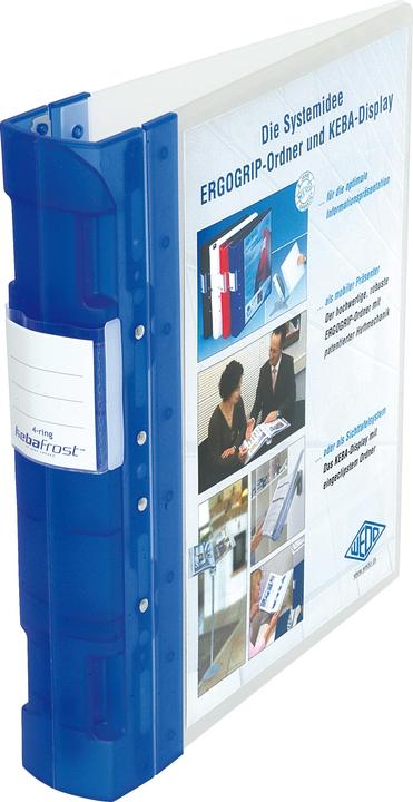 Wedo ERGOGRIP presentation folder ICE, 56 mm, ICE blue front cover: transparent, back cover: ICE blue (A4, 56 mm, 1 Piece)