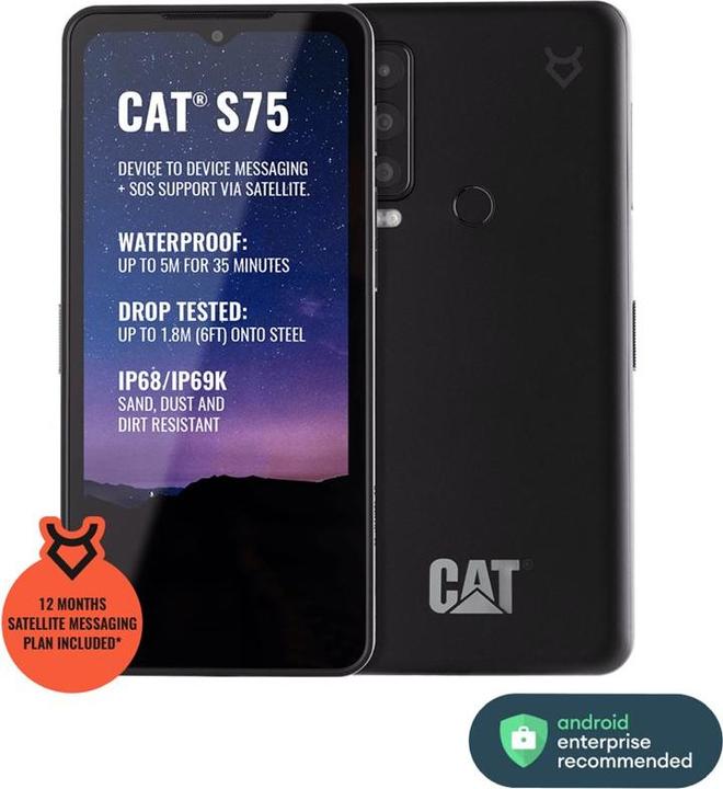 Produktbild Cat S75 (128 GB, Black, 6.58", Dual SIM, 50 Mpx, 5G)