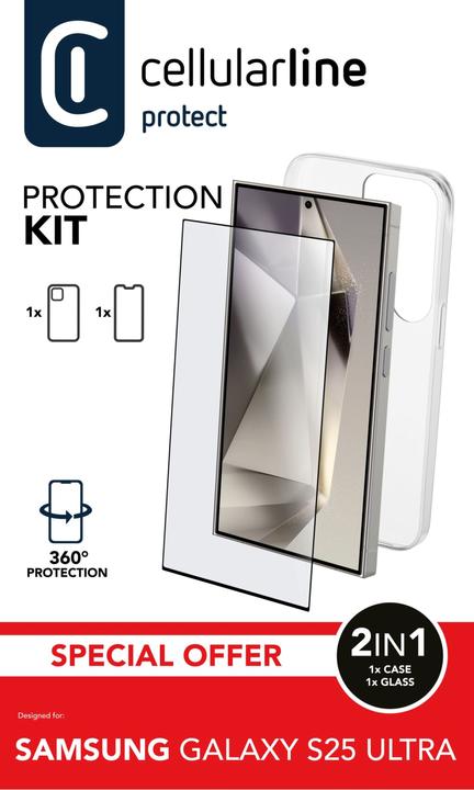 Immagine prodotto Cellularline Protection Kit - Galaxy S25 Ultra (Samsung Galaxy S25 Ultra)