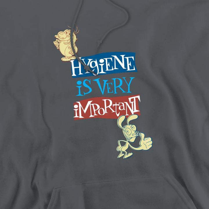 Immagine prodotto Ren & Stimpy Hygiene Is Very Important Felpa con Cappuccio Uomo (L)