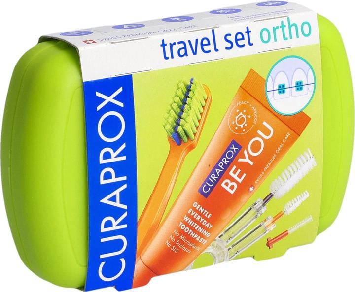 Actual product image Curaprox Travel Set Ortho green (Soft, 1 x)