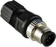 Actual product image Moxa Field-installation A-coded screw-in Gigabit Ethernet connector, 8-pin male M12 c