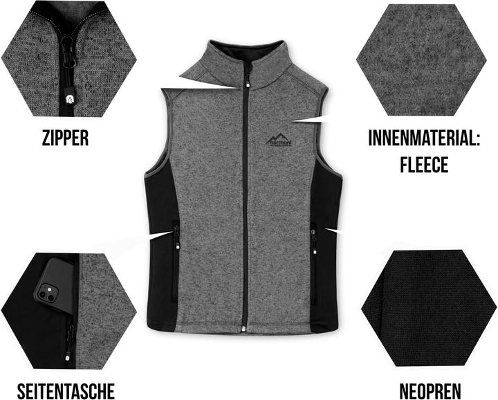 Produktbild Normani Herren Strick-Fleeceweste Shamattawa (L)