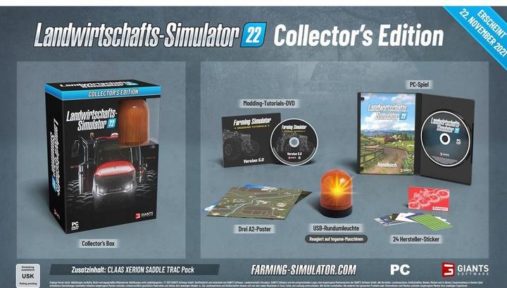 Produktbild Giants Software Landwirtschafts Simulator 22 – Collectors Edition (PC, DE)