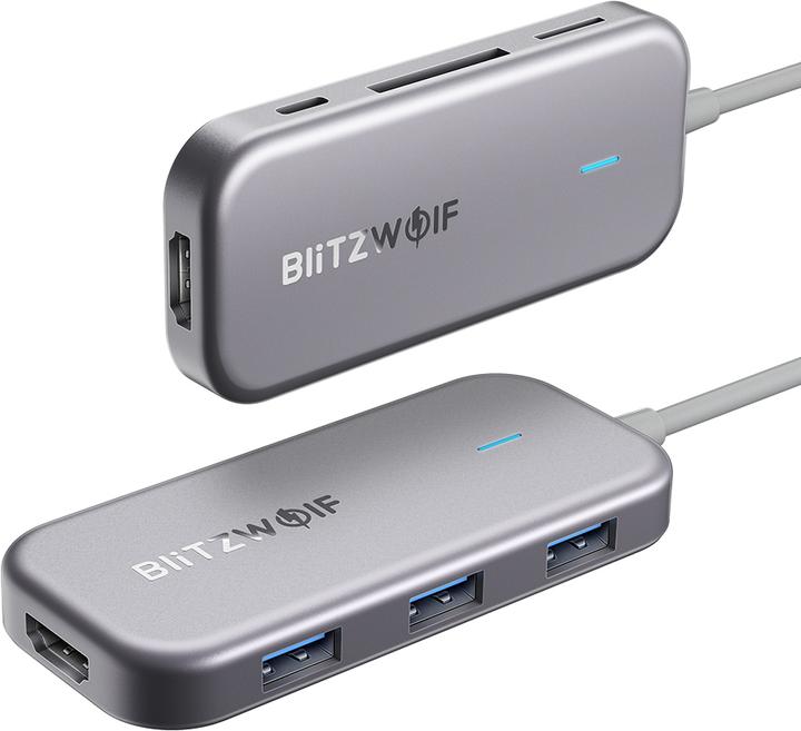 Productafbeelding BlitzWolf BW-TH5 Interface Hub USB 3.2 Gen 1 (3.1 Gen 1) Type-C (USB-C, 5 Havens)