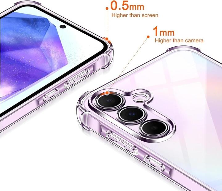 Produktbild Screenguard Crystal Soft Airbag Bumper (Samsung Galaxy A55)