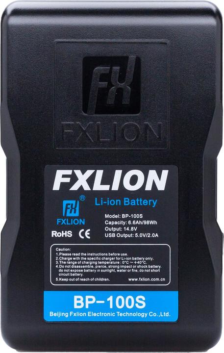 Image du produit Fxlion Cool Black BP-100S, monture V (Batterie de l'appareil photo)