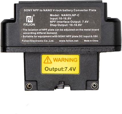 Actual product image Fxlion Nano V-Mount to NP-F plate (7.4V) (Various video accessories)