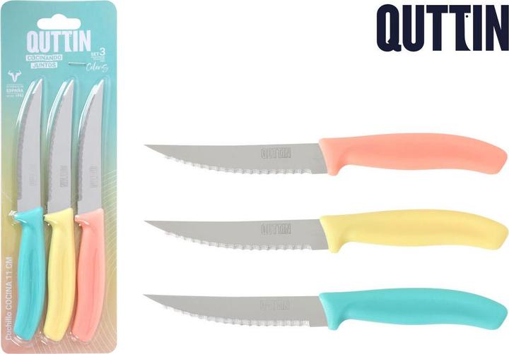 Image du produit Quttin Küchenmesser Basic 11 cm 3 Stücke (18 Stück) (11 cm)