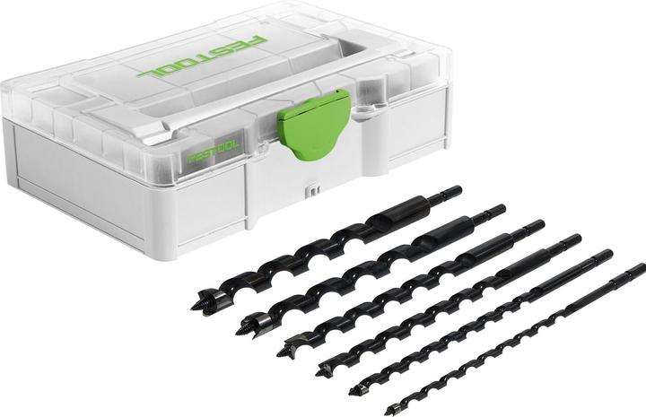 Produktbild Festool Schlangenbohrer-Set SYS3 S 76-SB CE-SORT/6 (6, 8, 10, 12, 14, 16 Millimeter)