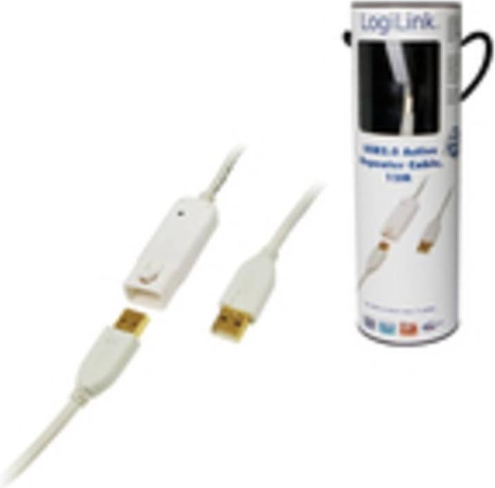 Produktbild LogiLink USB 2.0 Verlängerungskabel (12 m, USB 2.0, 2.50 W)