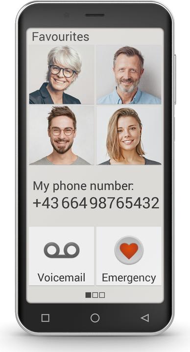Image du produit Emporia Smart 5 mini (64 Go, Noir, 4.95", SIM simple, 4G)