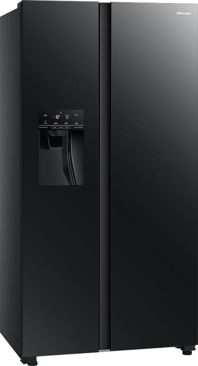 Actual product image Hisense RS694N4GBE Side-by-Side Kühlkombination Freistehend 562 l E Schwarz (562 l)