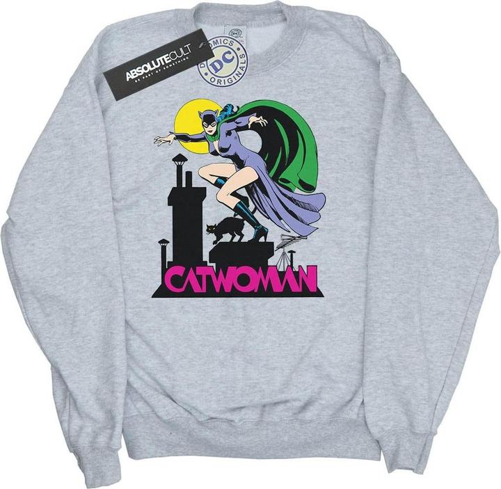 Catwoman Text Logo Sweatshirt Mädchen