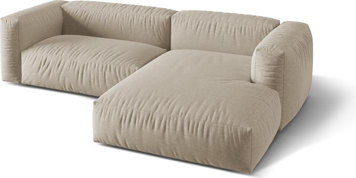 Actual product image Micadoni Modular Right Corner Sofa, "Martina", 2 Seats, 283x176x75 Made in Europe (Corner sofa)