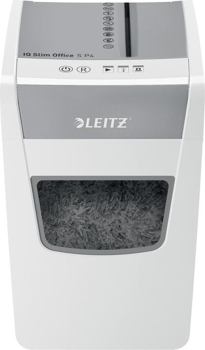 Produktbild Leitz Aktenvernichter IQ Slim Office P4/12 Blatt/DC-Motor/wei? (Partikelschnitt)