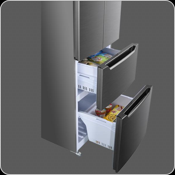 Actual product image Wolkenstein French Door Khlschrank FD351.4A++NFIX BxHxT 63.5 x 185.5 x 68.50 cm Khlteil 191 l Gef (320 l)